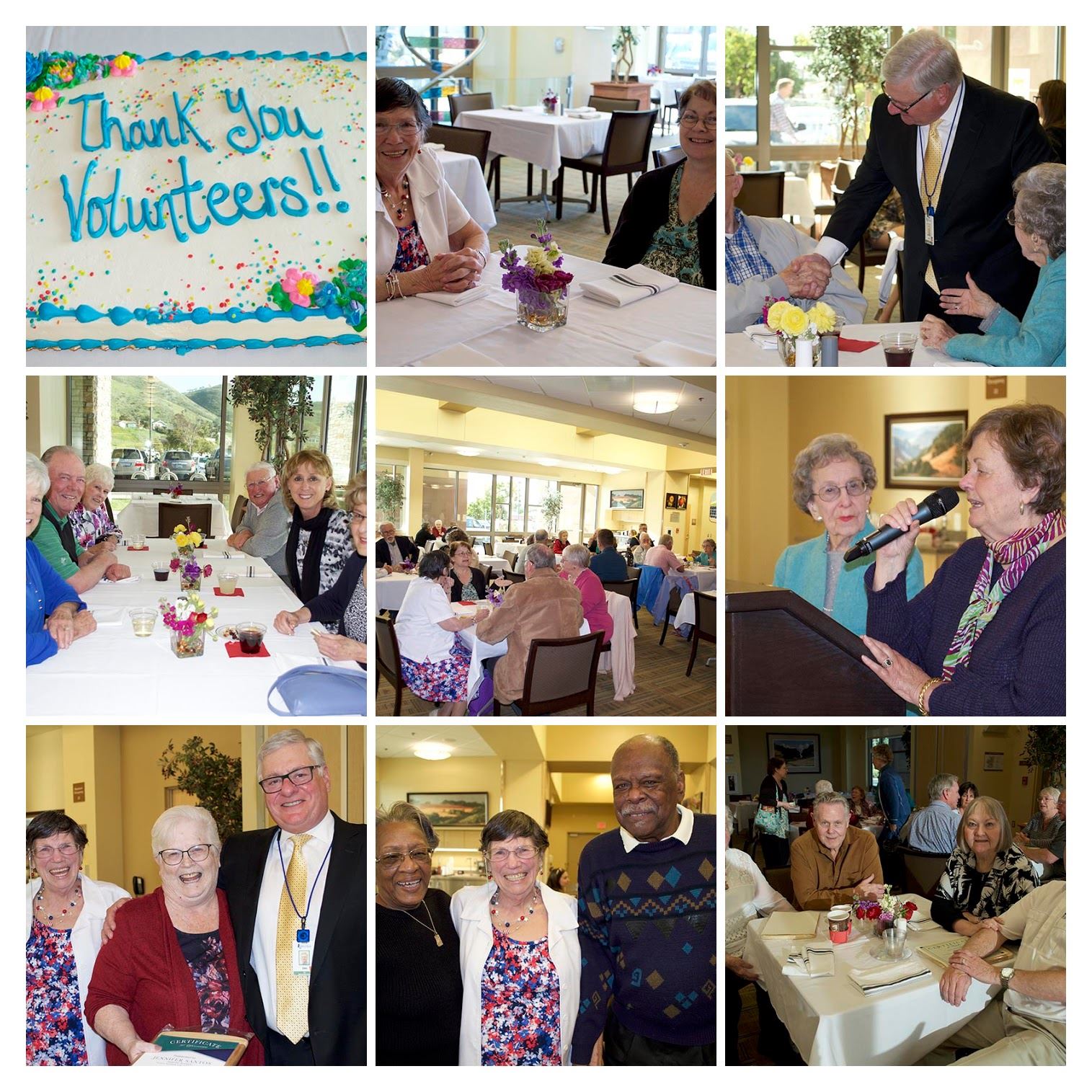 Volunteer week event pic collage