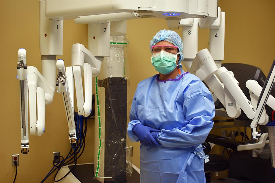 Robotic surgery machine