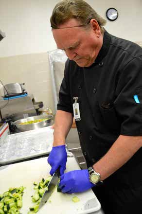 Norman Skau in the CCC kitchen